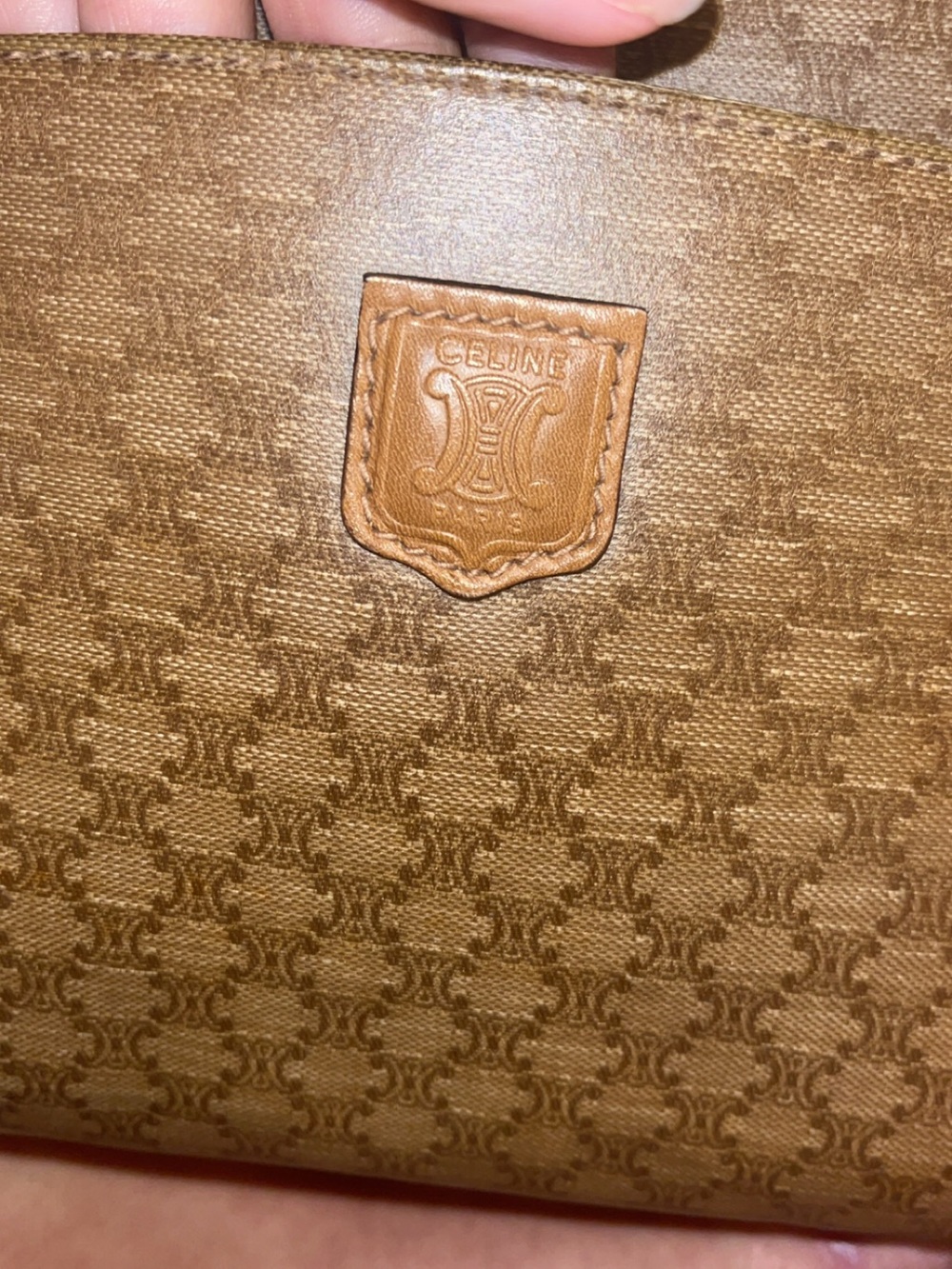 Vintage Celine Brown Monogram Crossbody Bag - Picture 5 of 12